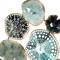 Multi Colored Metal Contemporary Wall Decor, 50" x 25"